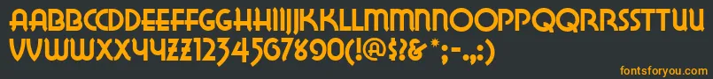 LAKEWN   Font – Orange Fonts on Black Background