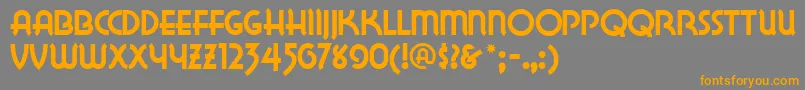 LAKEWN   Font – Orange Fonts on Gray Background