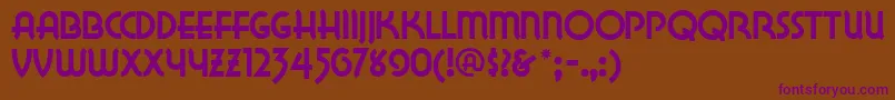 LAKEWN   Font – Purple Fonts on Brown Background