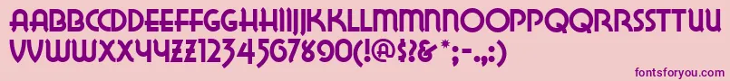 LAKEWN   Font – Purple Fonts on Pink Background