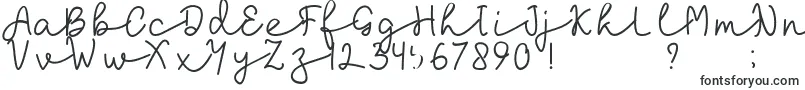 Шрифт laksana – рукописные шрифты