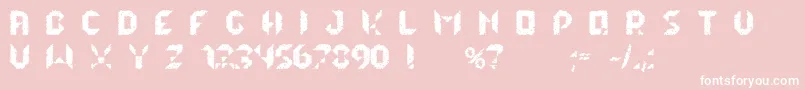 lalekHexQ Font – White Fonts on Pink Background