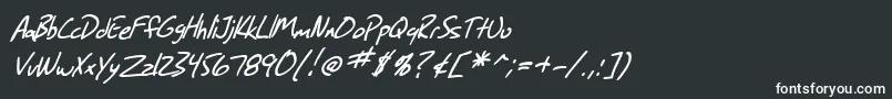 SfGrungeSansItalic-Schriftart – Weiße Schriften