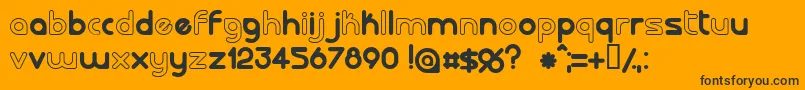 LALORG   Font – Black Fonts on Orange Background