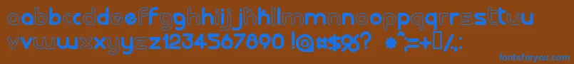 LALORG   Font – Blue Fonts on Brown Background