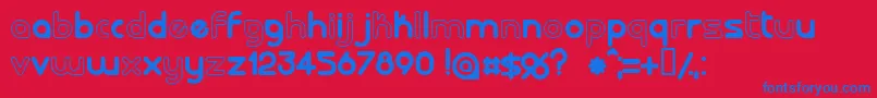 LALORG   Font – Blue Fonts on Red Background