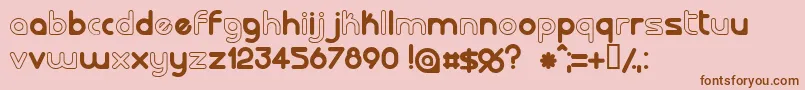 LALORG   Font – Brown Fonts on Pink Background