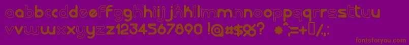 LALORG   Font – Brown Fonts on Purple Background