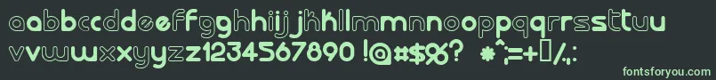 LALORG   Font – Green Fonts on Black Background