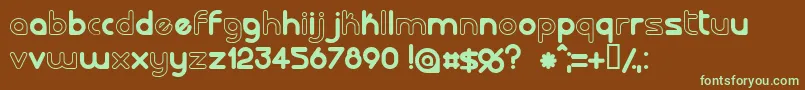 LALORG   Font – Green Fonts on Brown Background