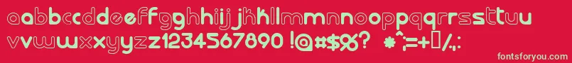 LALORG   Font – Green Fonts on Red Background