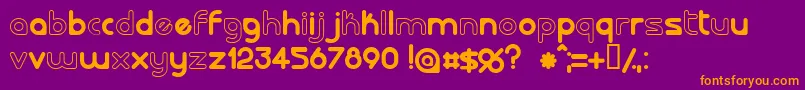 LALORG   Font – Orange Fonts on Purple Background