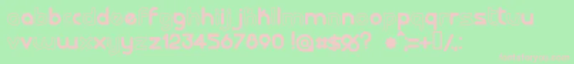 LALORG   Font – Pink Fonts on Green Background