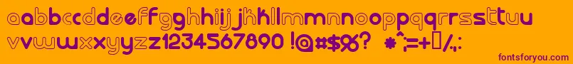 LALORG   Font – Purple Fonts on Orange Background