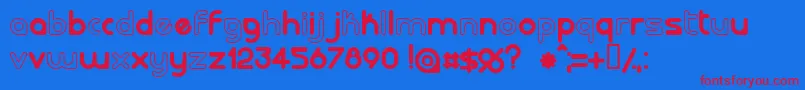 LALORG   Font – Red Fonts on Blue Background