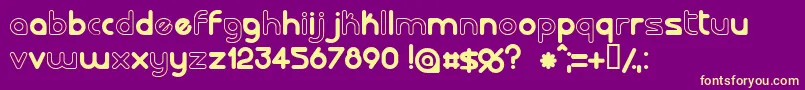 LALORG   Font – Yellow Fonts on Purple Background