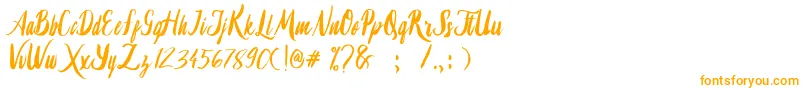 Шрифт Lambaretta – оранжевые шрифты