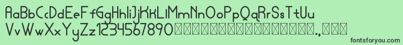 lamborgini bold personal Font – Black Fonts on Green Background