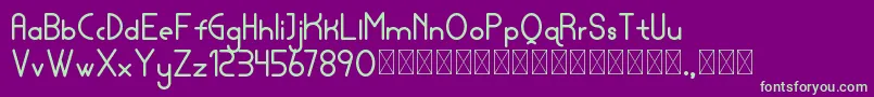 lamborgini bold personal Font – Green Fonts on Purple Background