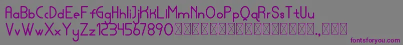 lamborgini bold personal Font – Purple Fonts on Gray Background