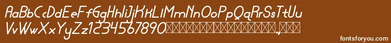 lamborgini bolditalic personal Font – White Fonts on Brown Background