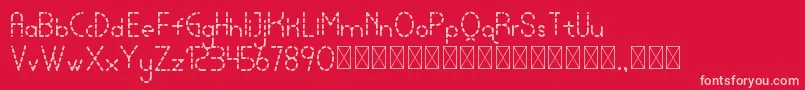 lamborgini dash personal Font – Pink Fonts on Red Background
