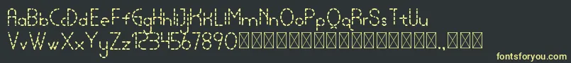 lamborgini dash personal Font – Yellow Fonts on Black Background