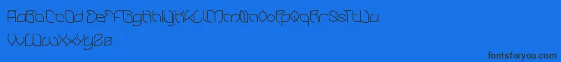 BambooChopsticks Font – Black Fonts on Blue Background