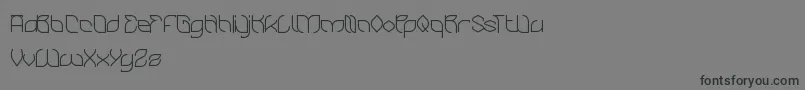 BambooChopsticks Font – Black Fonts on Gray Background