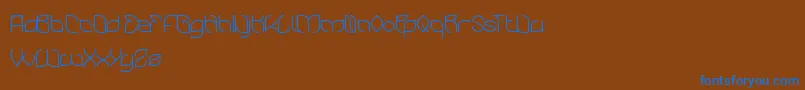 BambooChopsticks Font – Blue Fonts on Brown Background