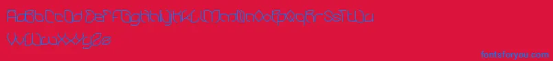 BambooChopsticks Font – Blue Fonts on Red Background