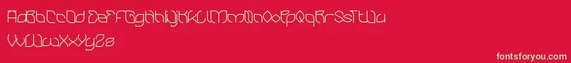 BambooChopsticks Font – Green Fonts on Red Background