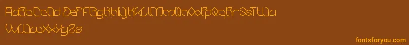 BambooChopsticks Font – Orange Fonts on Brown Background