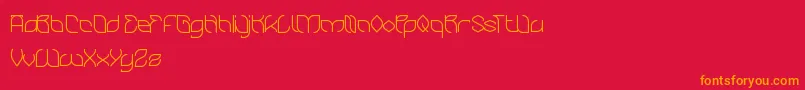BambooChopsticks Font – Orange Fonts on Red Background