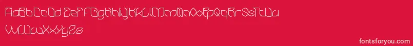 BambooChopsticks Font – Pink Fonts on Red Background