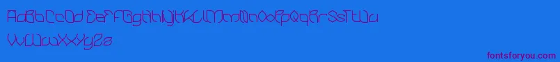 BambooChopsticks Font – Purple Fonts on Blue Background