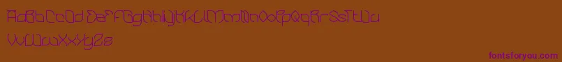 BambooChopsticks Font – Purple Fonts on Brown Background
