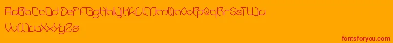 BambooChopsticks Font – Red Fonts on Orange Background