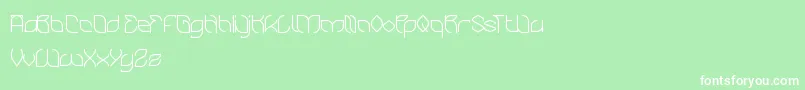 Police BambooChopsticks – polices blanches sur fond vert