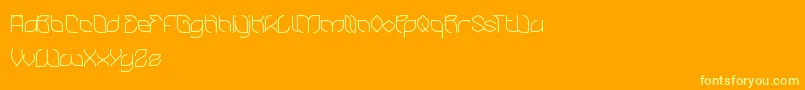 BambooChopsticks Font – Yellow Fonts on Orange Background