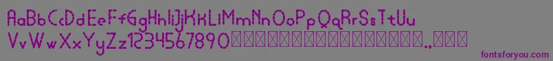lamborgini extrabolddash personal Font – Purple Fonts on Gray Background