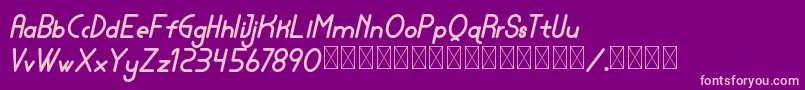 lamborgini extrabolditalic personal Font – Pink Fonts on Purple Background