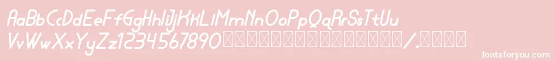 lamborgini extrabolditalic personal Font – White Fonts on Pink Background