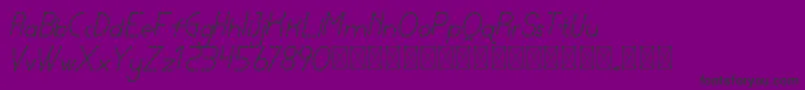 lamborgini italicdash personal Font – Black Fonts on Purple Background