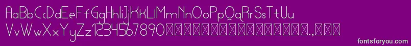 lamborgini light personal Font – Green Fonts on Purple Background