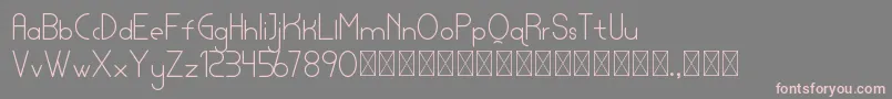 lamborgini light personal Font – Pink Fonts on Gray Background