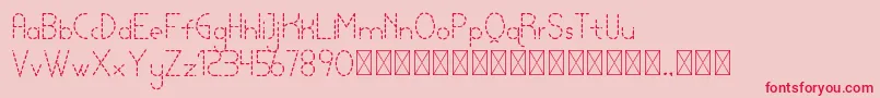 lamborgini lightdash personal Font – Red Fonts on Pink Background