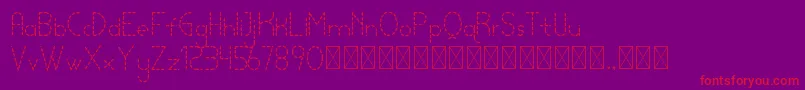 lamborgini lightdash personal Font – Red Fonts on Purple Background