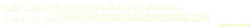 lamborgini lightdash personal Font – Yellow Fonts on White Background