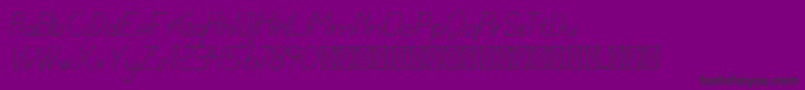 lamborgini lightitalicdash personal Font – Black Fonts on Purple Background